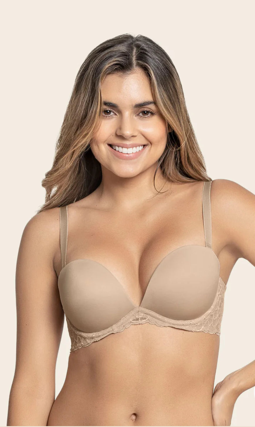 The 3D Bra: Triple Push-Up Plunge Bra