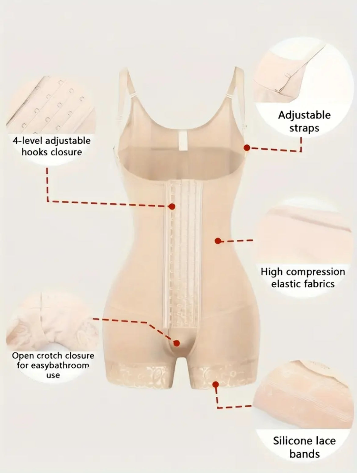 Women’s 4-Buckle High waisted post pregnancy corset training posture correction.
