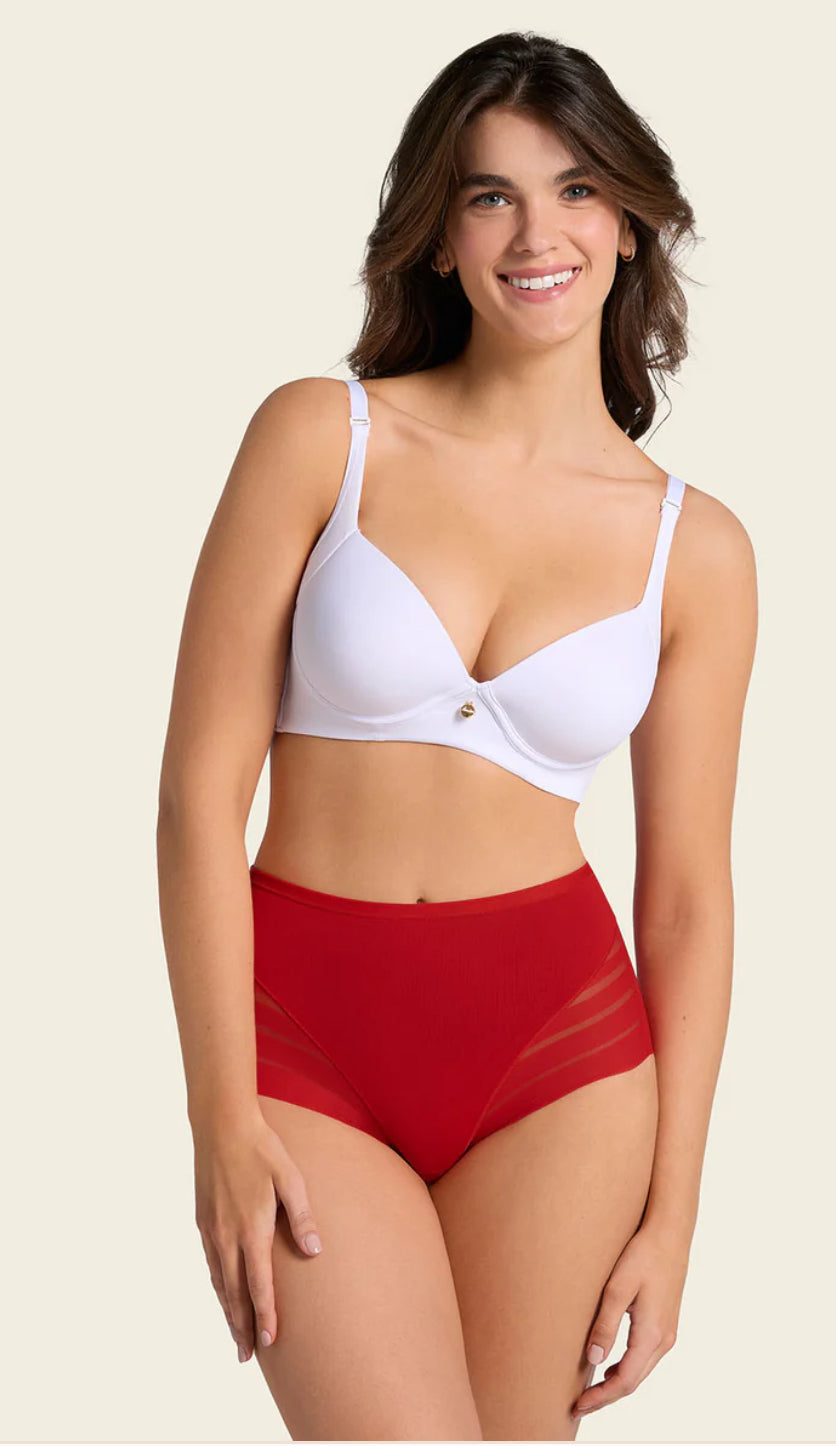 Lace striped undetectable classic shaper panty