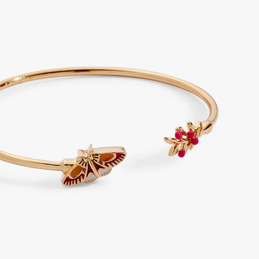 Woodland Moth Flex Cuff: Gold