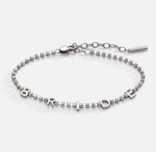 Bride" Crystal Tennis Bracelet