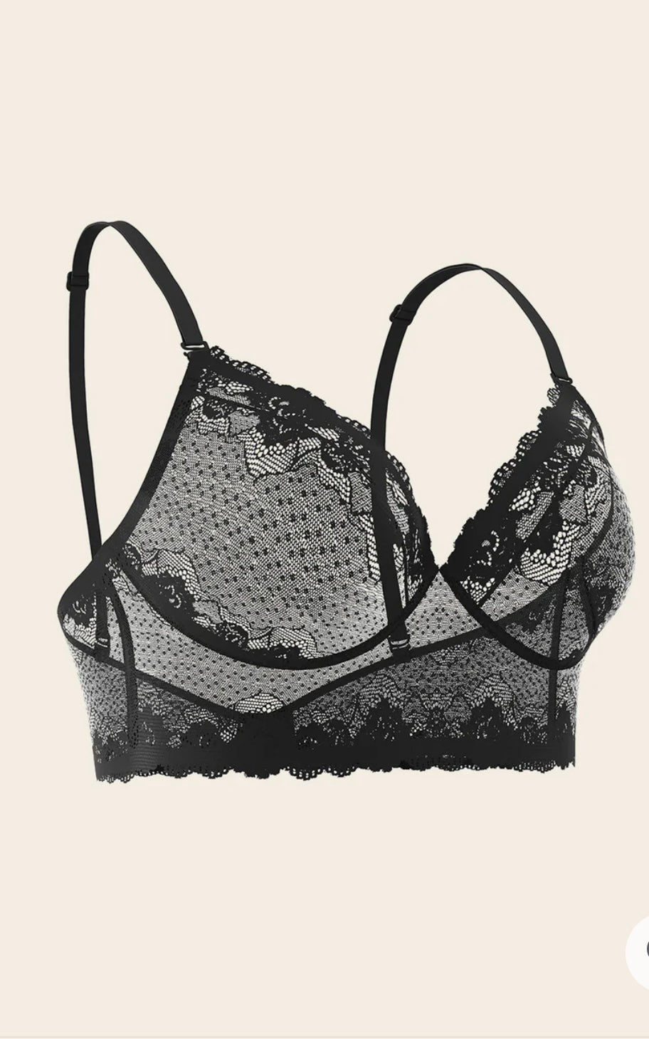 Leonisa Milan Sheer Lace Bustier Bralette under wire.