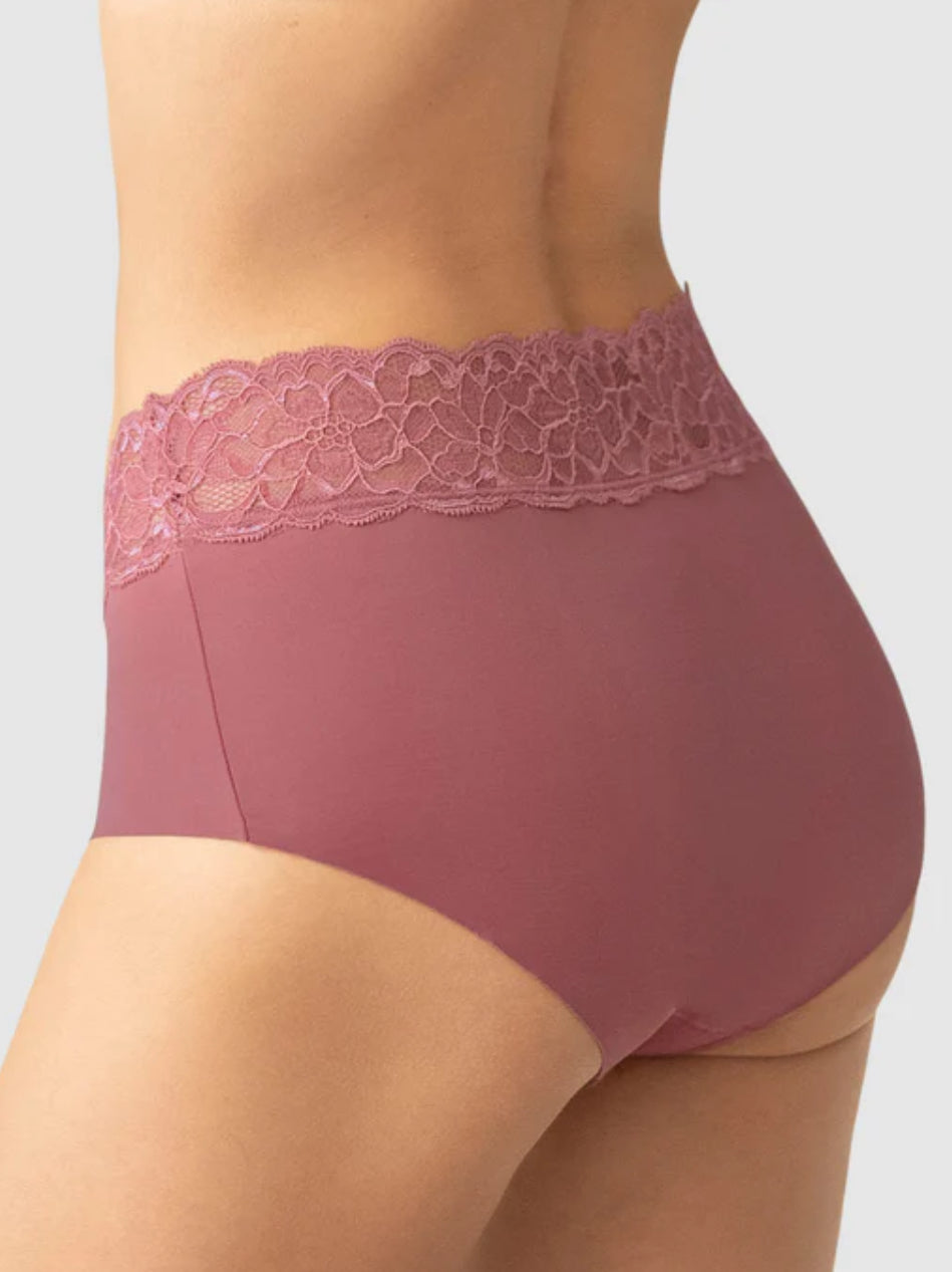 Ultra Light Lace Trim Hipster Panty