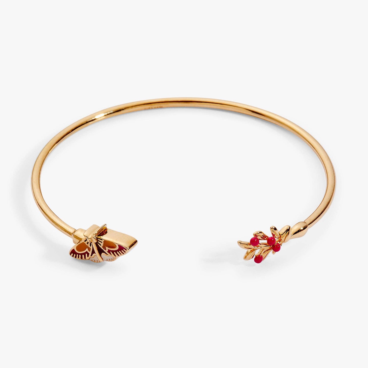 Woodland Moth Flex Cuff: Gold
