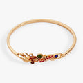 Woodland Gemstone Tension Cuff: Gold