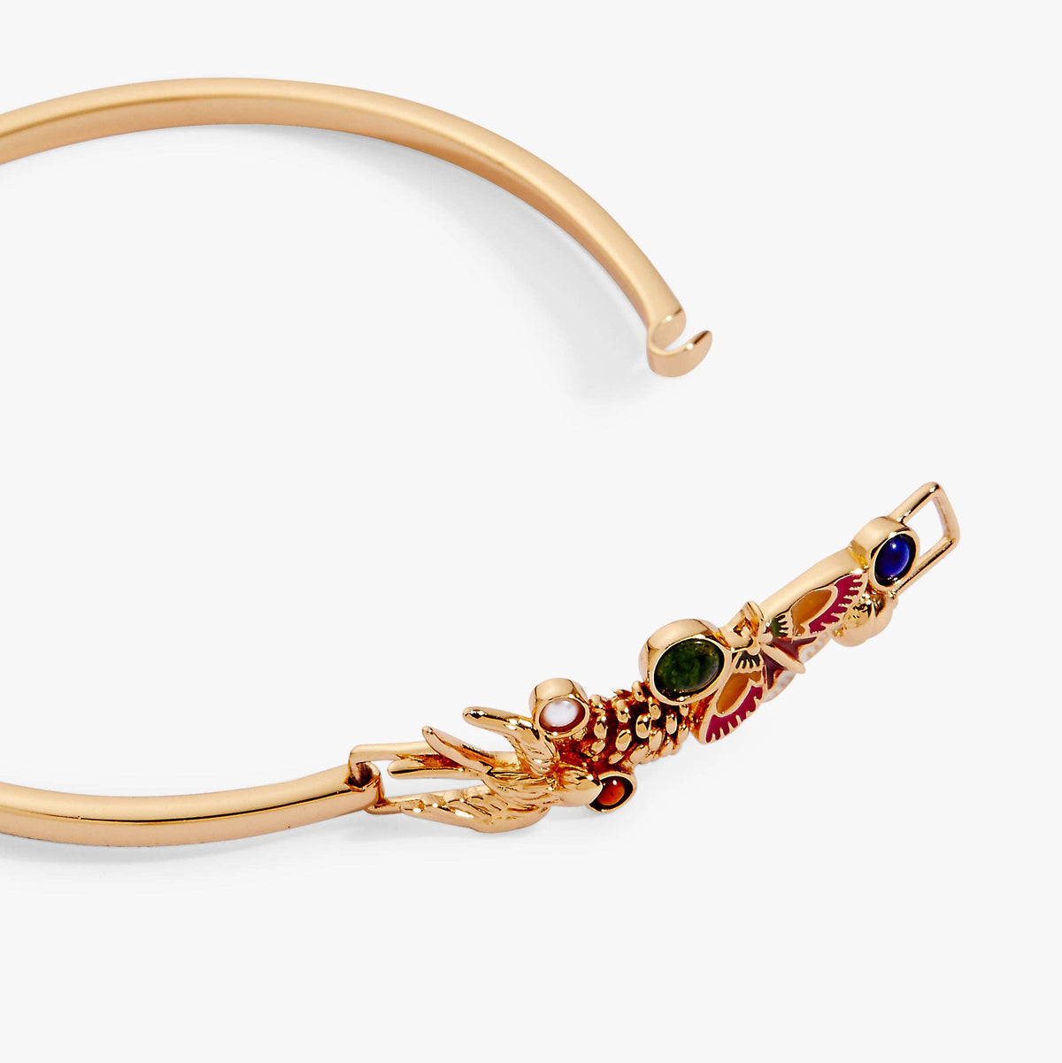 Woodland Gemstone Tension Cuff: Gold by Alex and Ani - alternate view 4