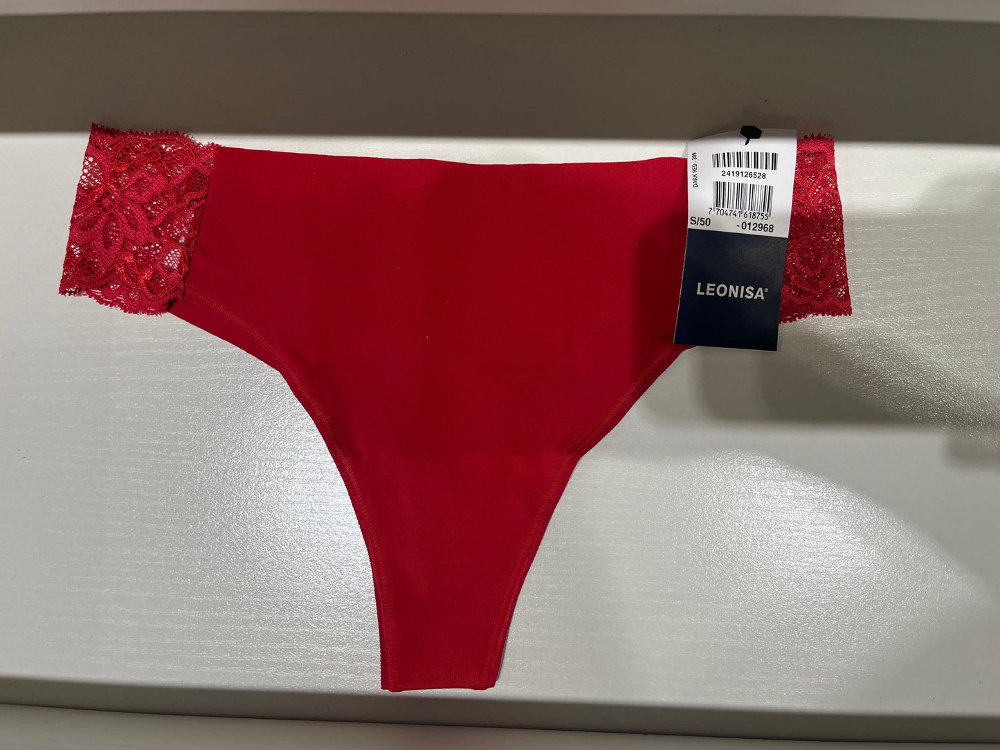 Leonisa Lace Side Seamless Thong Panty