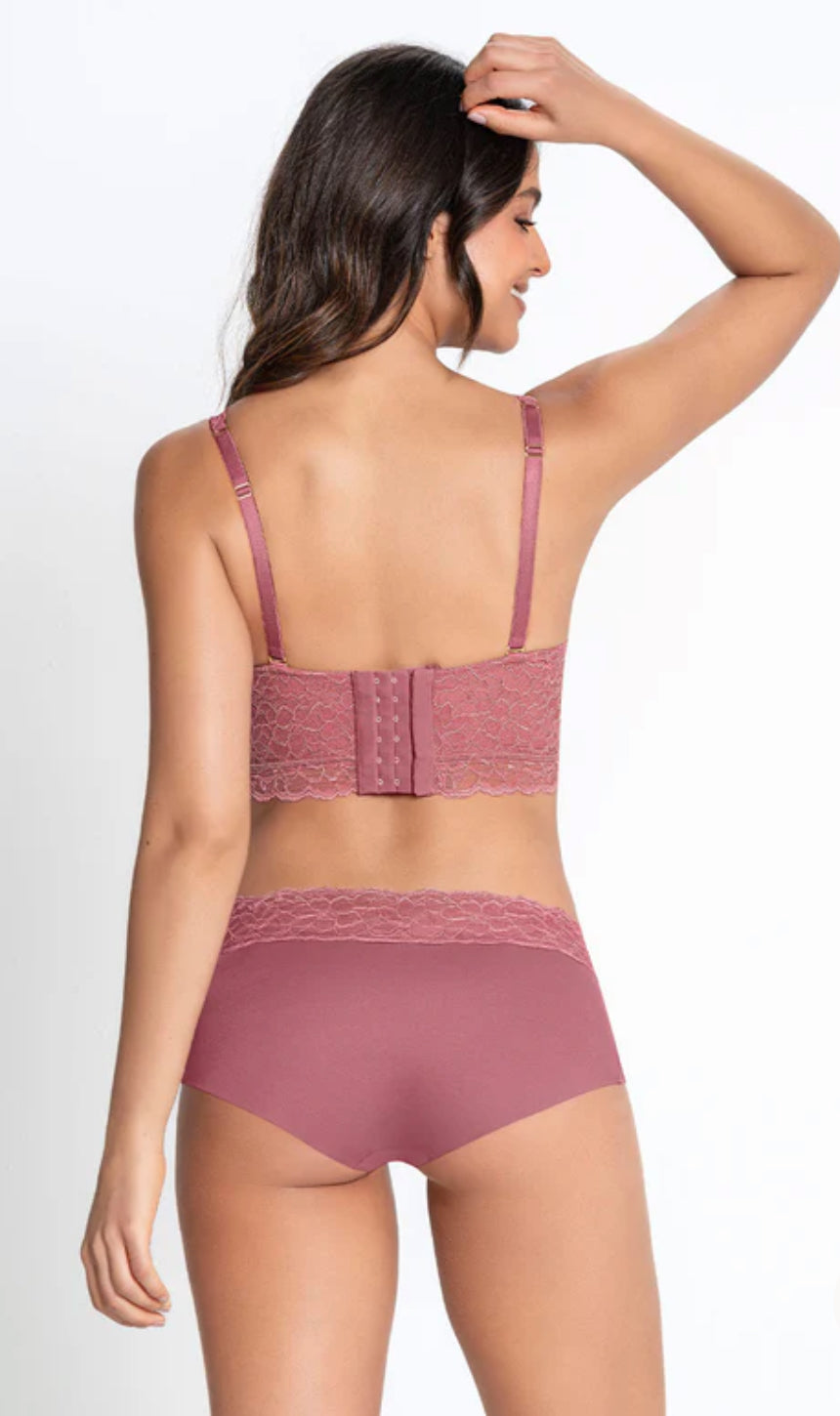 Ultra Light Lace Trim Hipster Panty