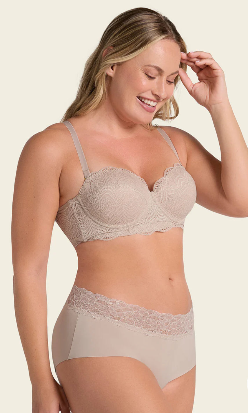 Leonisa Ultra Light Lace Trim Hipster Panty - view 9