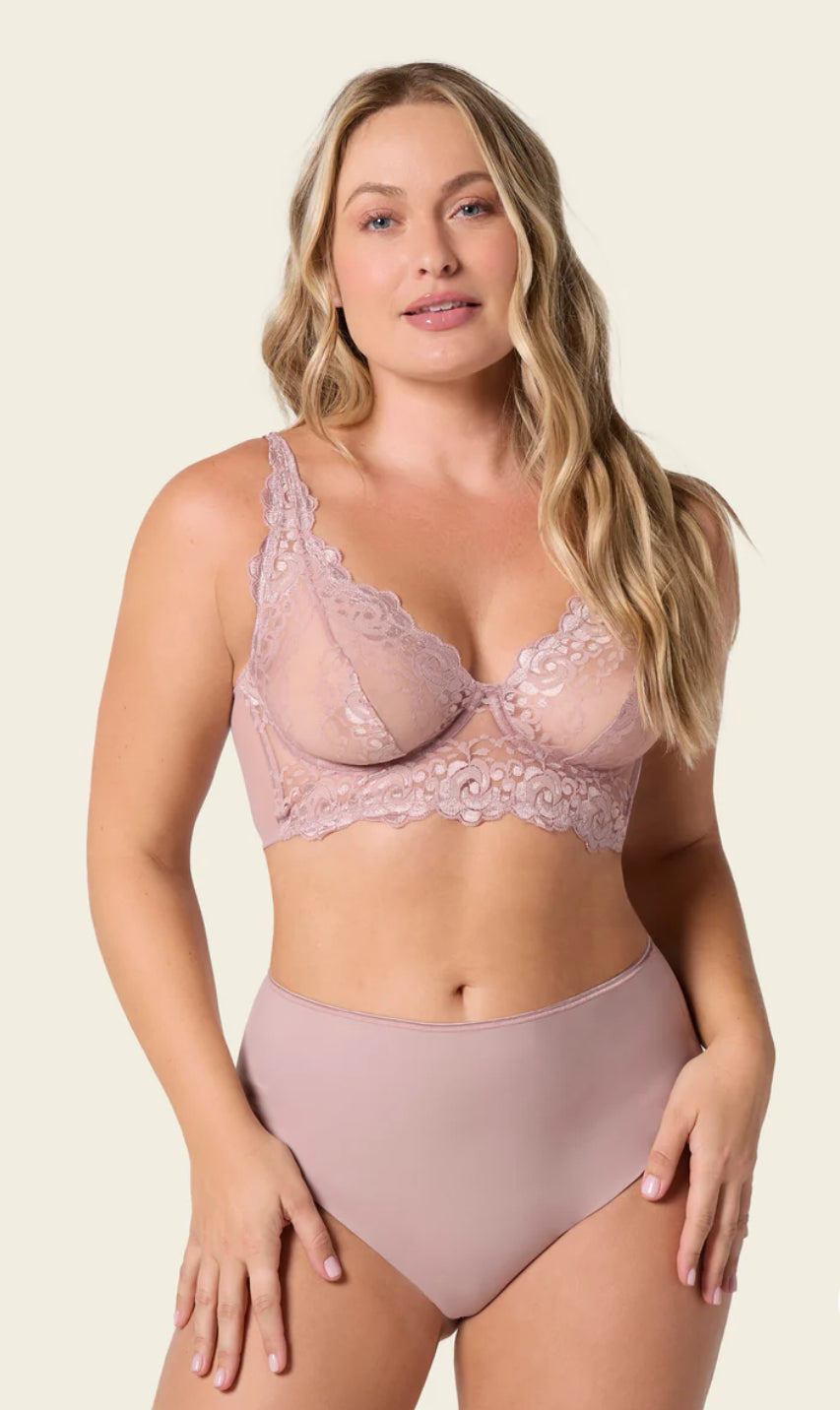Milan
Sheer Lace Bustier Bralette with Underwire 011967