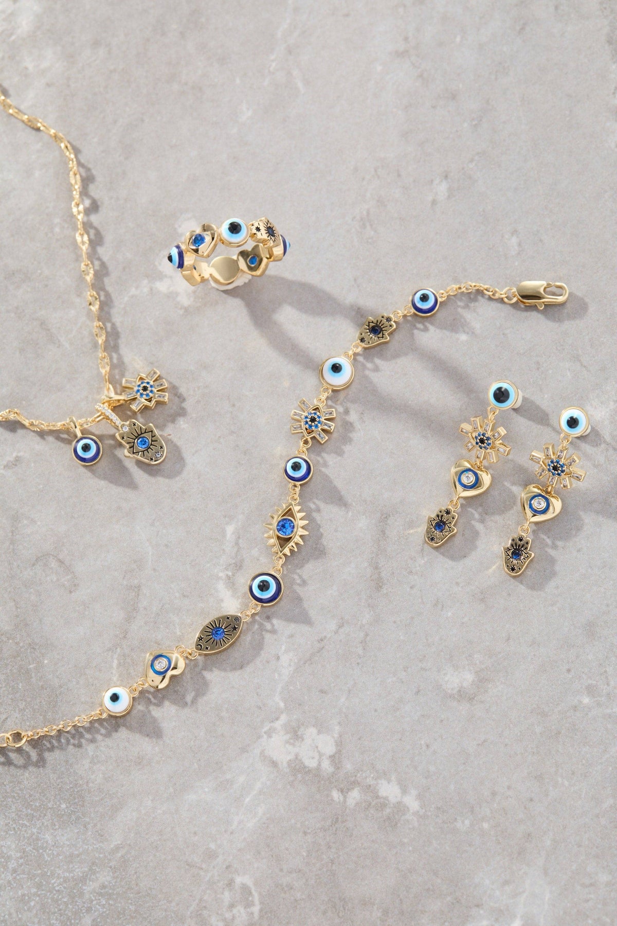Evil Eye Linear Bracelet: Gold by Alex and Ani - alternate view 7