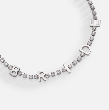 Bride" Crystal Tennis Bracelet