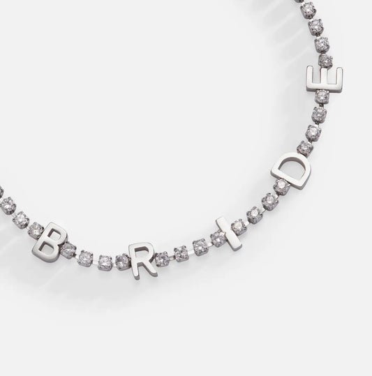 Bride" Crystal Tennis Bracelet