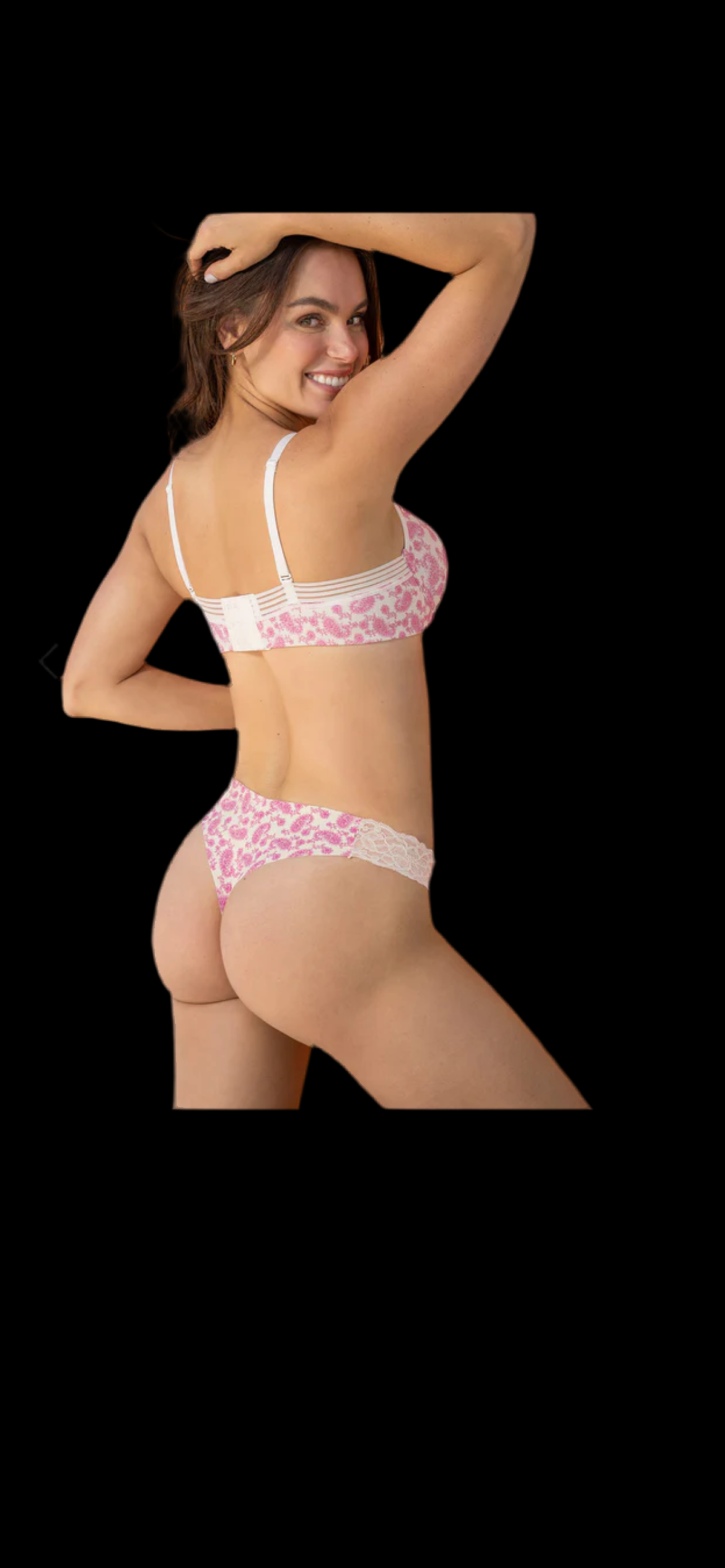 Leonisa Lace Side Seamless Thong Panty