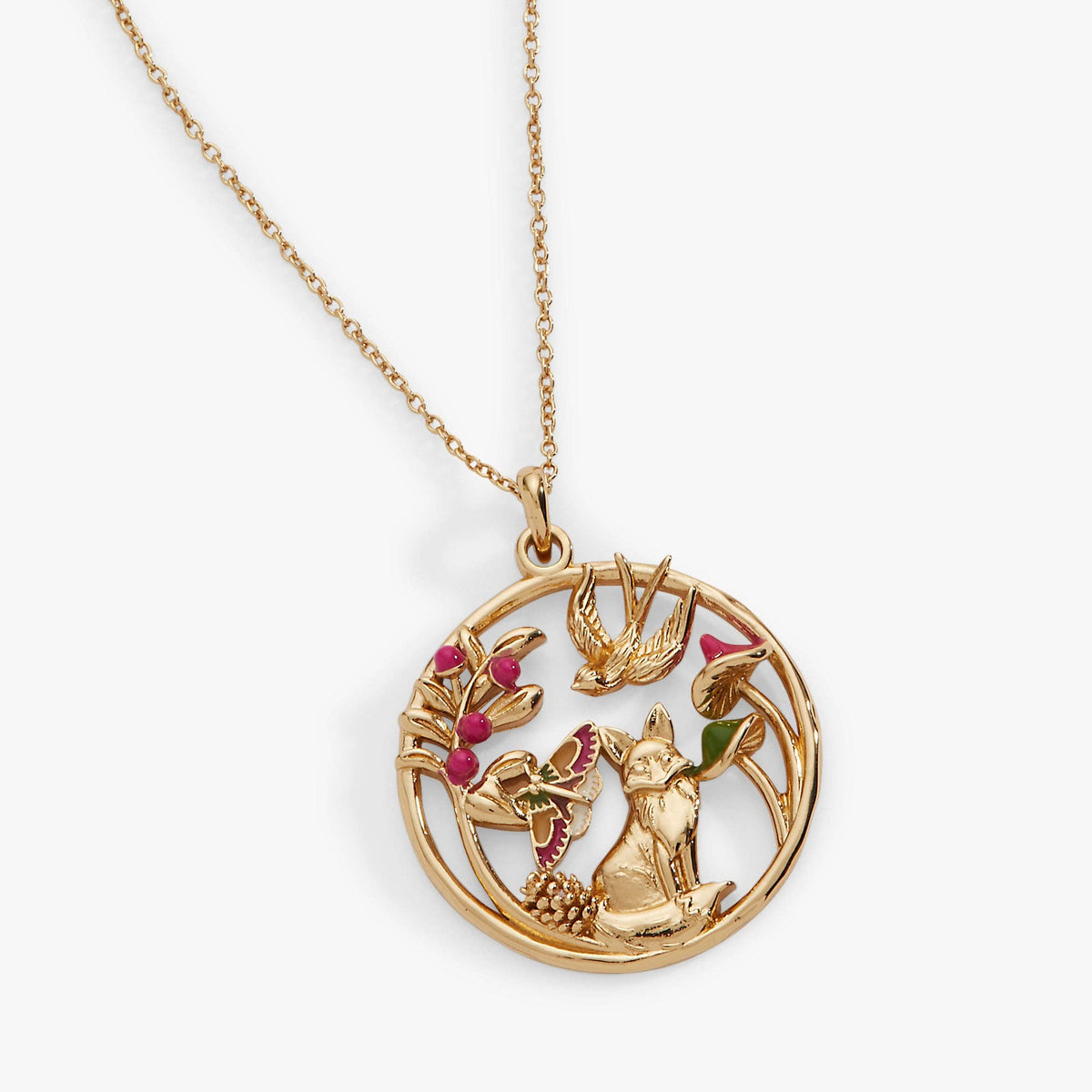 Woodland Pendant Necklace: Gold by Alex and Ani - alternate view 2