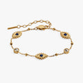 Alex and Ani Evil Eye crystal gold bracelet