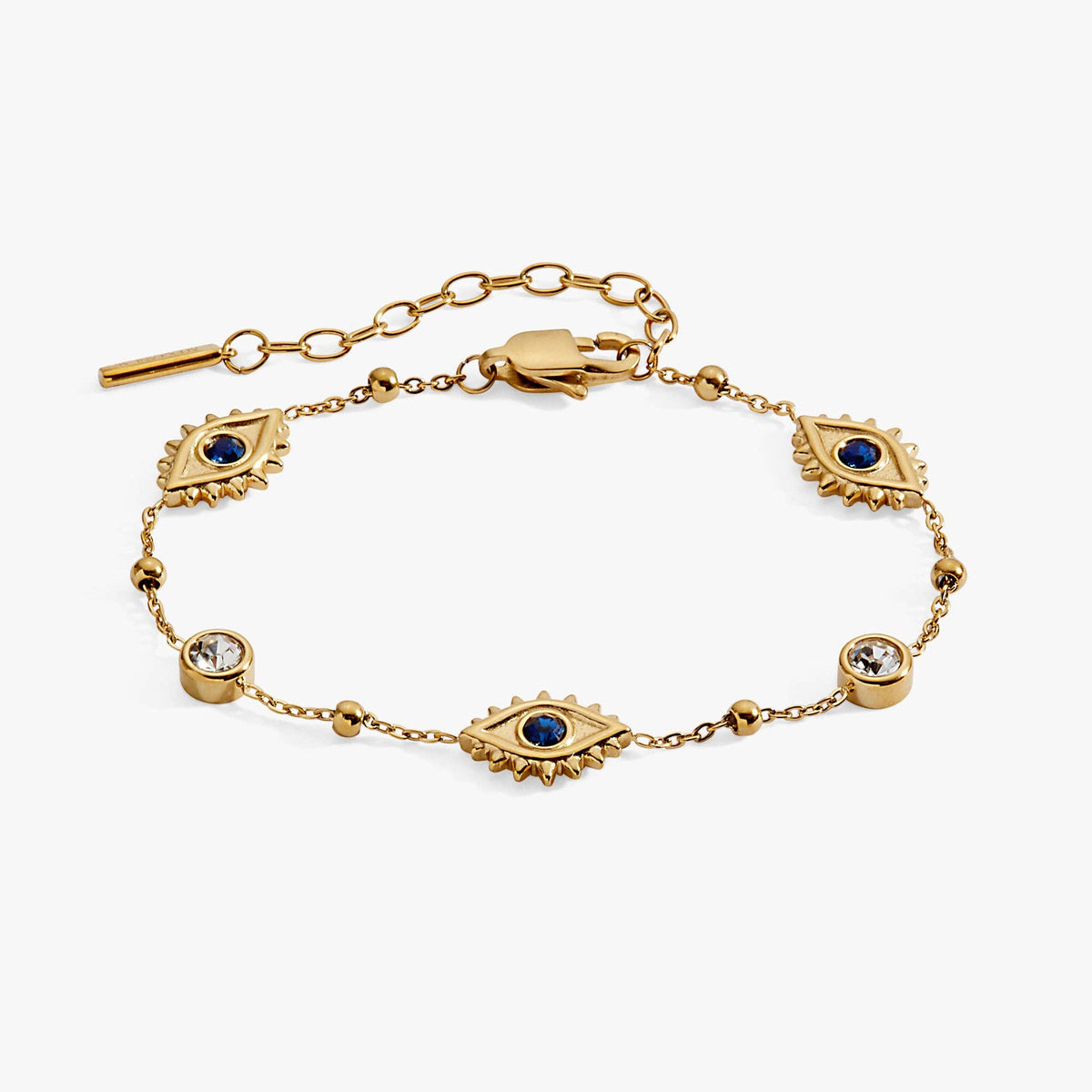 Alex and Ani Evil Eye crystal gold bracelet