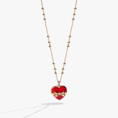 Box of Chocolate Locket Necklace: Gold