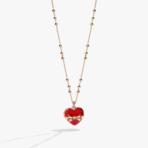 Box of Chocolate Locket Necklace: Gold
