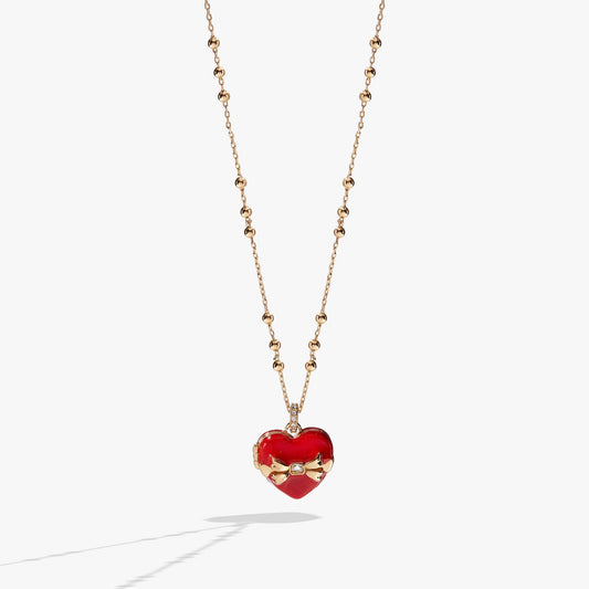 Box of Chocolate Locket Necklace: Gold