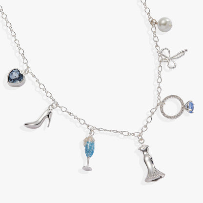 Bridal Multi-Charm Necklace: Silver