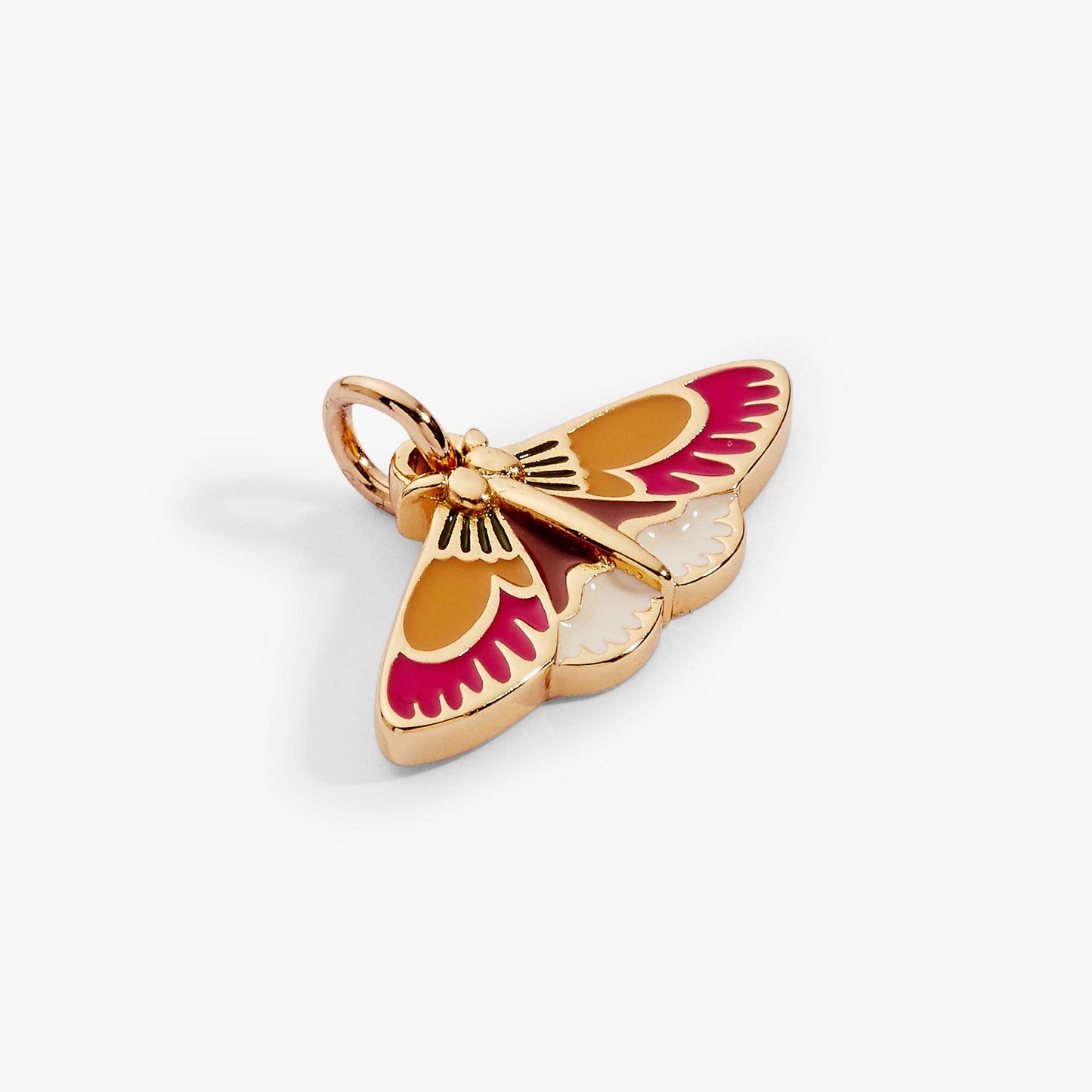 Woodland Moth Charm: Gold