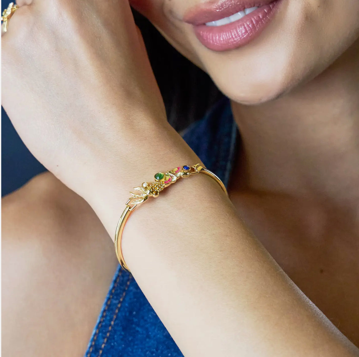 Woodland Gemstone Tension Cuff