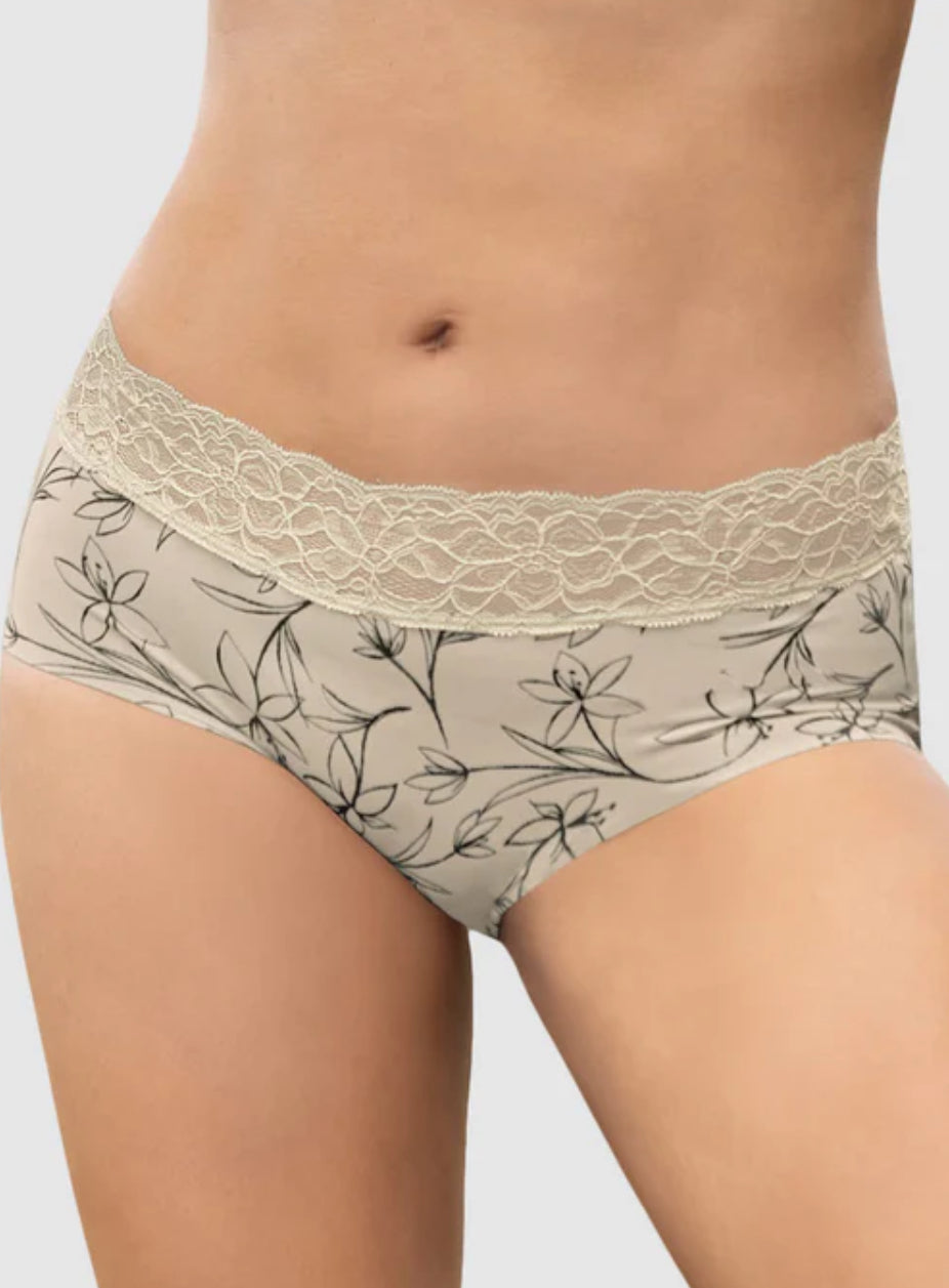 Leonisa Ultra Light Lace Trim Hipster Panty - view 4