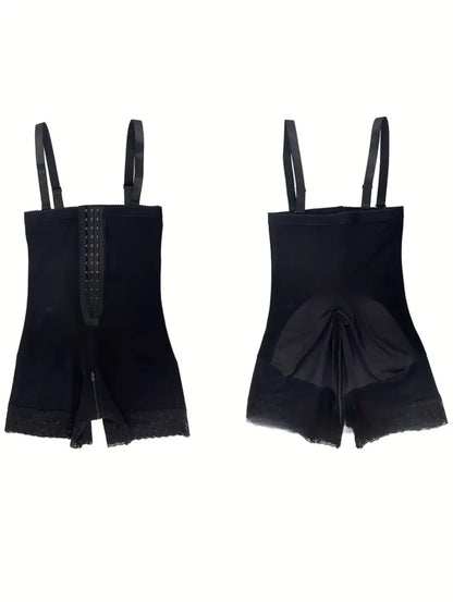 Women’s post-Surgery postpartum faja shapewear all-in one high compression bodysuit with abdominal toning posture correction.