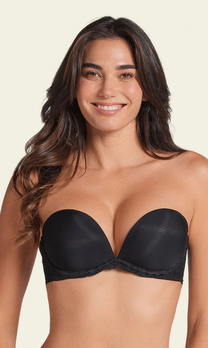 The 3D Bra: Triple Push-Up Plunge Bra 091043