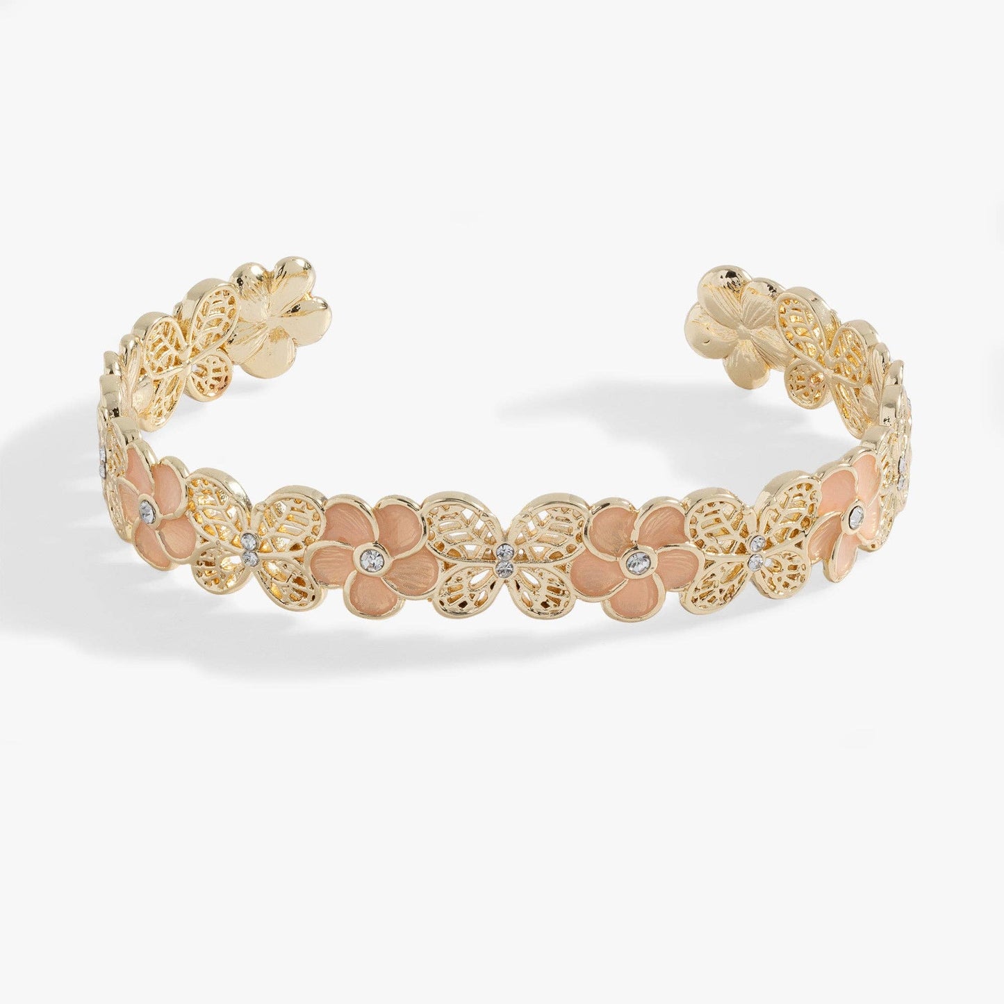 Filigree Butterfly Cuff Bracelet: Gold