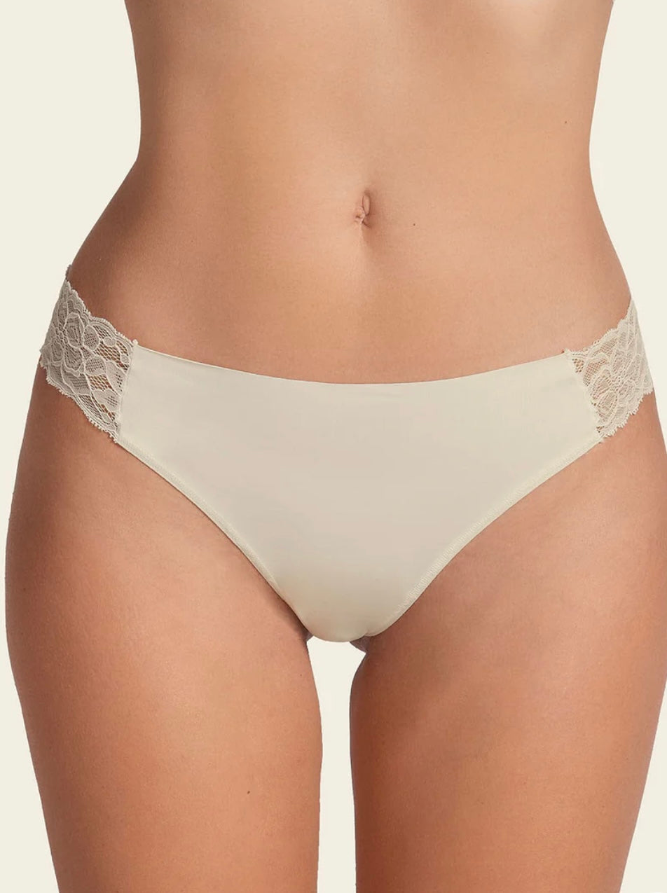 Leonisa Lace Side Seamless Thong Panty