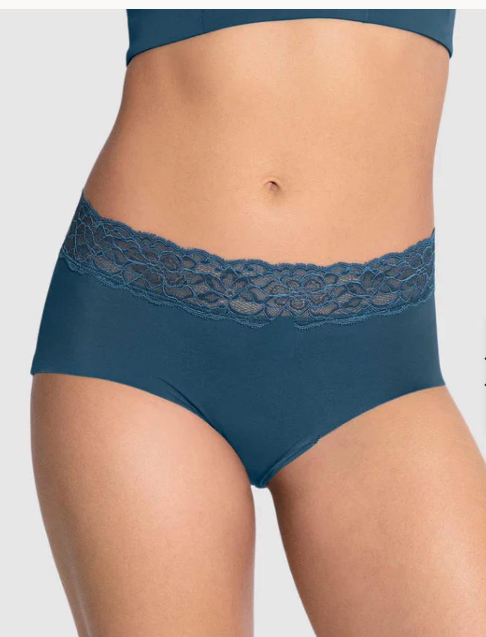 Ultra Light Lace Trim Hipster Panty