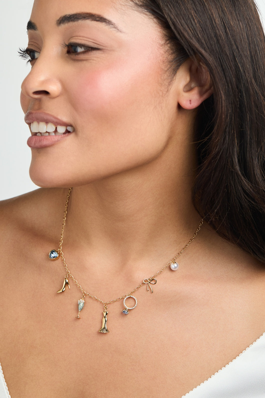 Bridal Multi-Charm Necklace