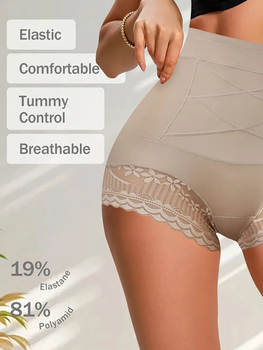 Postpartum high-waisted shaping Panties control with a strong abdominal binding shaping and body sculpting.