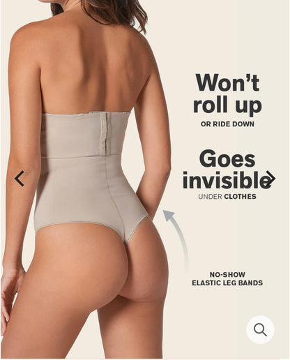 Extra High-Waisted Sculpting Thong Panty 012939