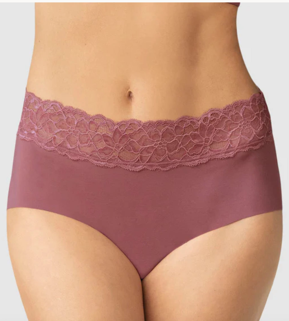 Leonisa Ultra Light Lace Trim Hipster Panty - view 25