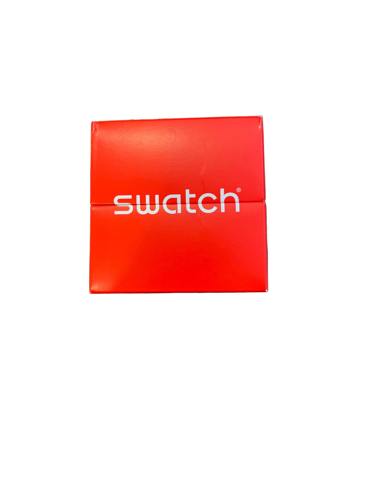 Swatch silver and gold-tone dial watch close-up