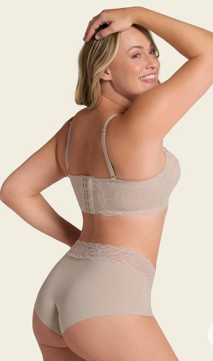 Convertible Balconette Lace Push Up Bra 011877