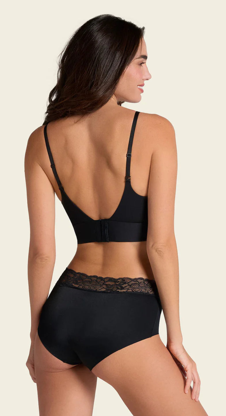 Ultra Light Lace Trim Hipster Panty