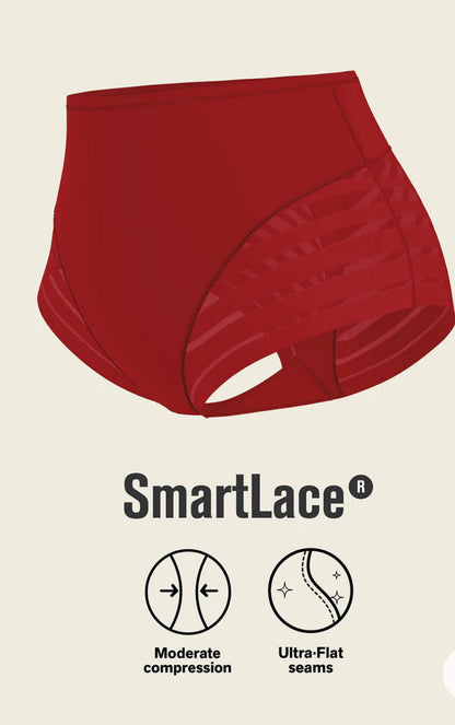 Lace striped undetectable classic shaper panty 012903