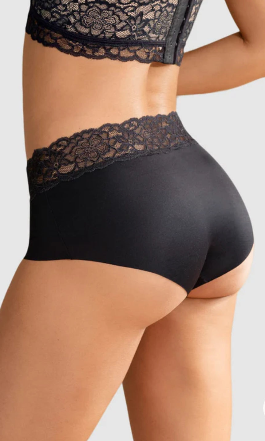 Ultra Light Lace Trim Hipster Panty