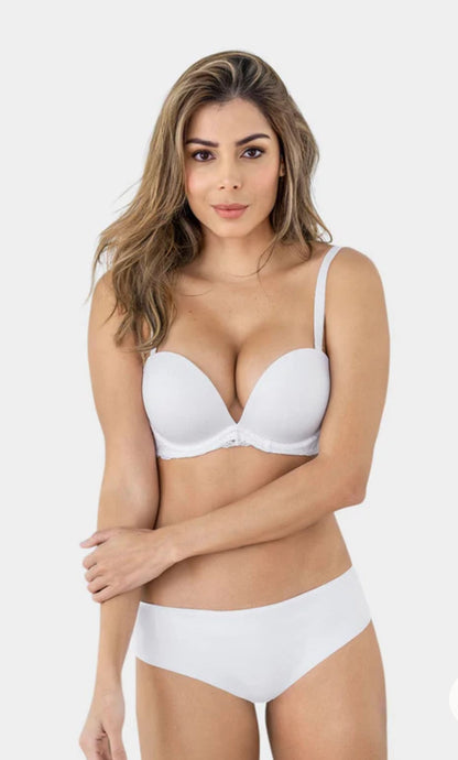 The 3D Bra: Triple Push-Up Plunge Bra 091043