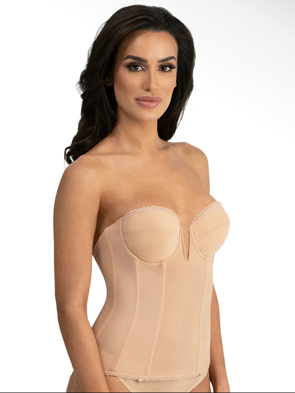 Dominique Vivienne Deep Plunge Longline Strapless Bridal Bra