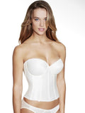 Rachelle Satin Longline Bridal Bra – Dominique (7750)