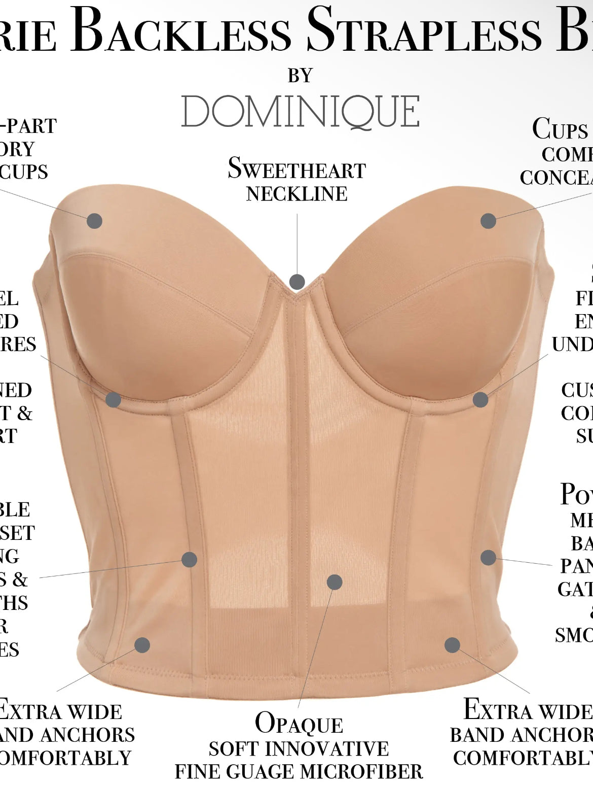 Dominique Backless strapless