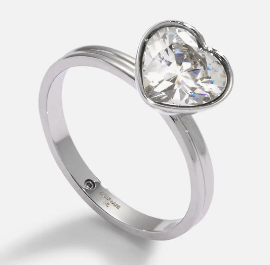 Crystal Heart Ring