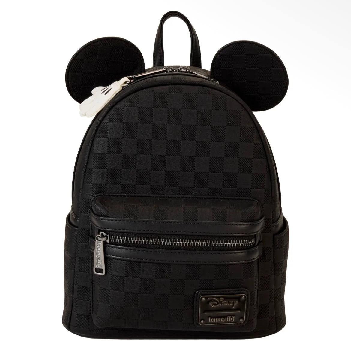 Loungefly Disney Mickey Mouse Black Checkered Mini Backpack
