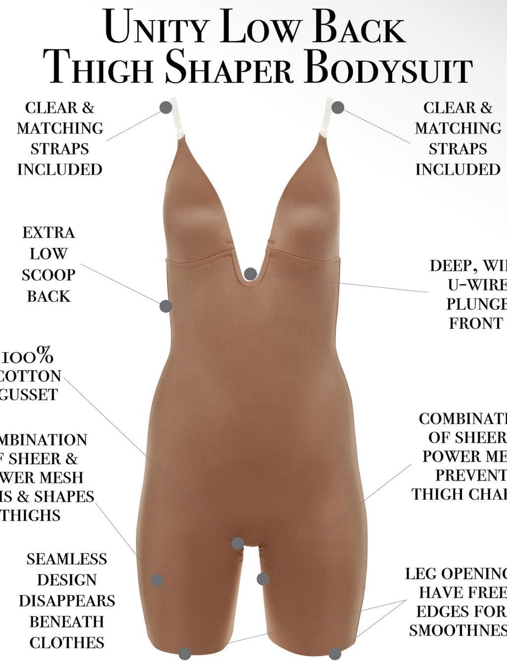 Dominique Unity Full Body Shaper Bodysuit (4100)