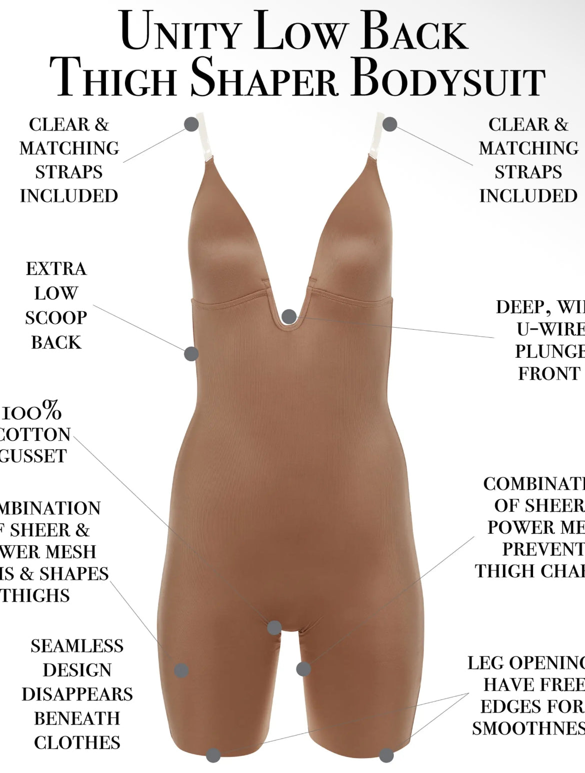 Dominique Unity Full Body Shaper Bodysuit (4100)